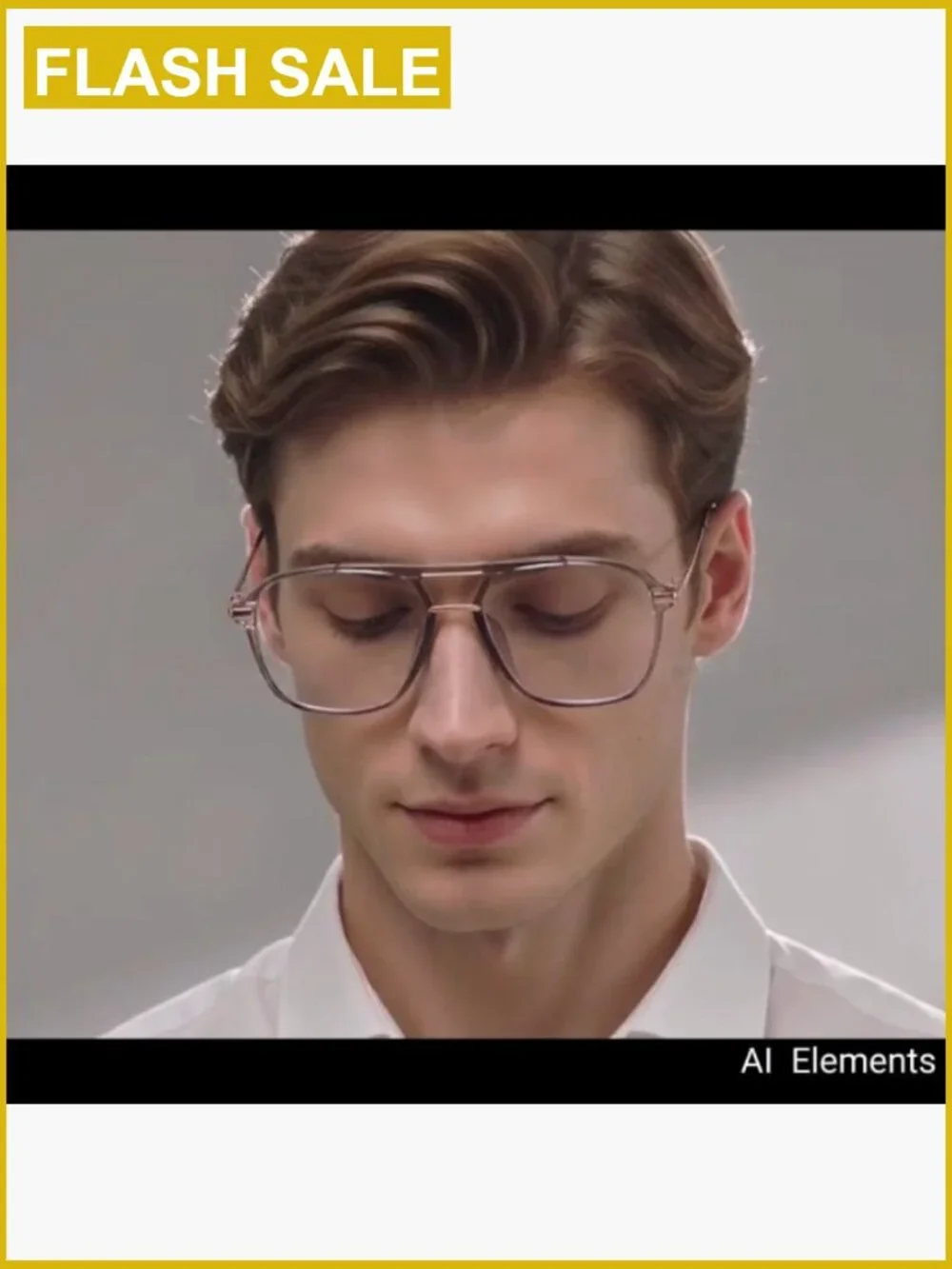 Oversized Aviator Blue Light Blocking Computer Glasses Anti Eyestrain
